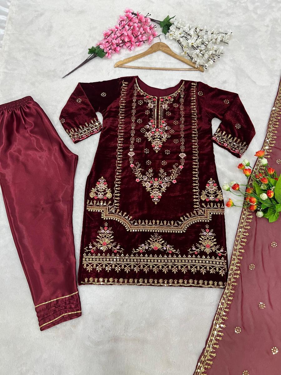 ZEEL-FASHION-ZF-345-B-DESIGNER-VELVET-SUITS-4