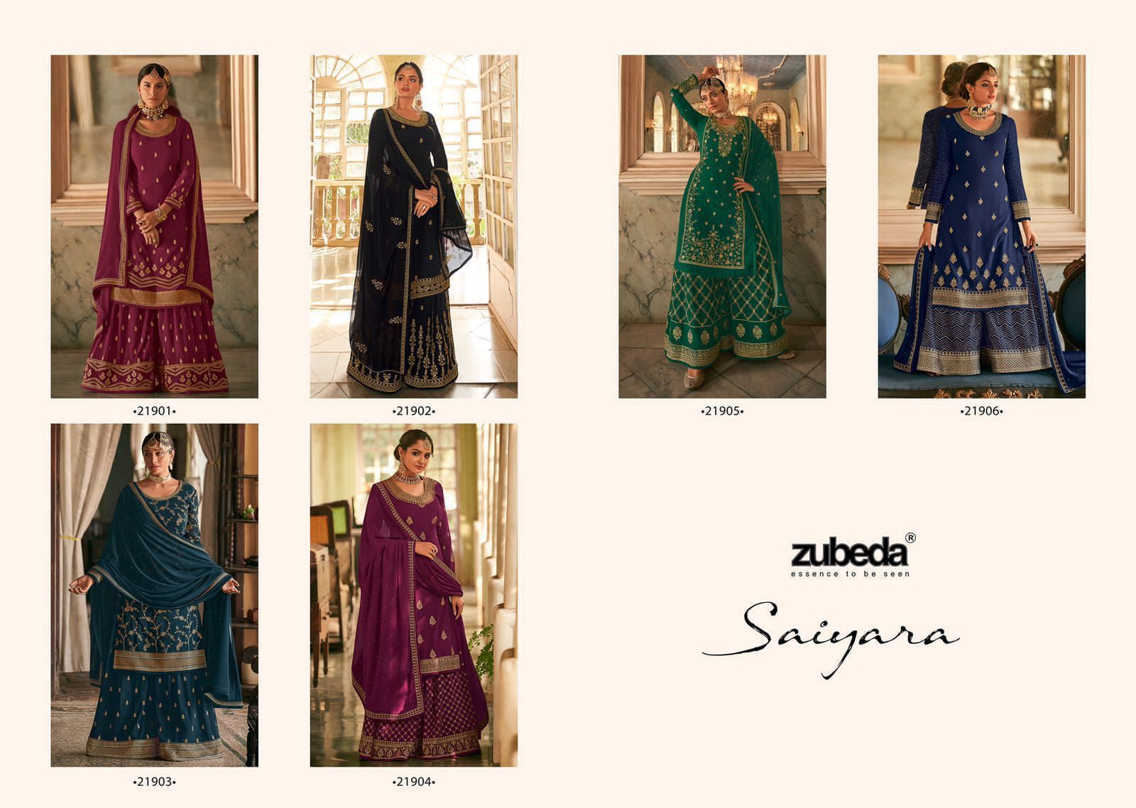 ZUBEDA-SAIYARA-21901-TO-21906-PAKISTANI-SHARARA-SUITS-COLLECTION-1