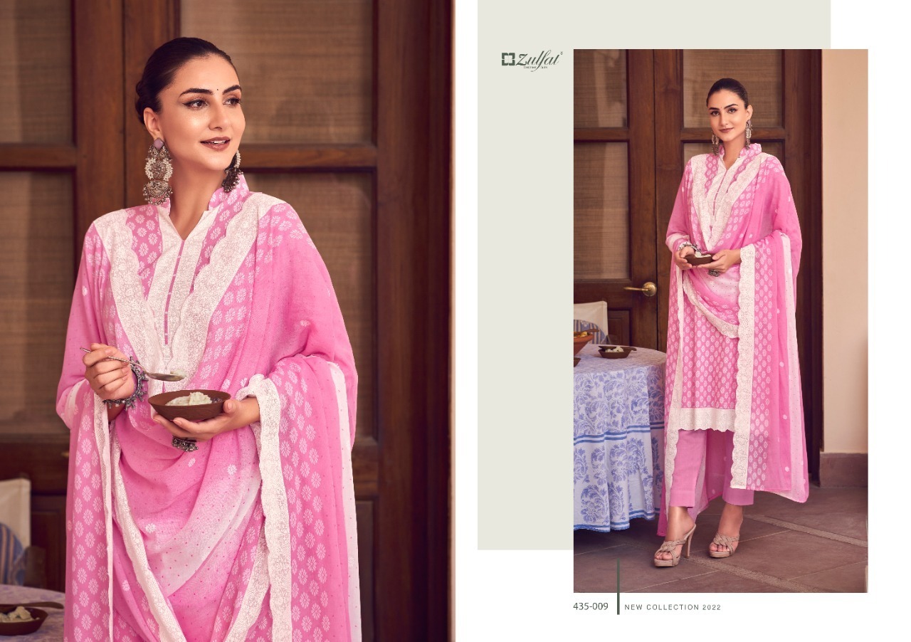 ZULFAT-DESIGNER-STUDIO-SAUMYA-435-SERIES-COTTON-SUITS-CATALOG-12