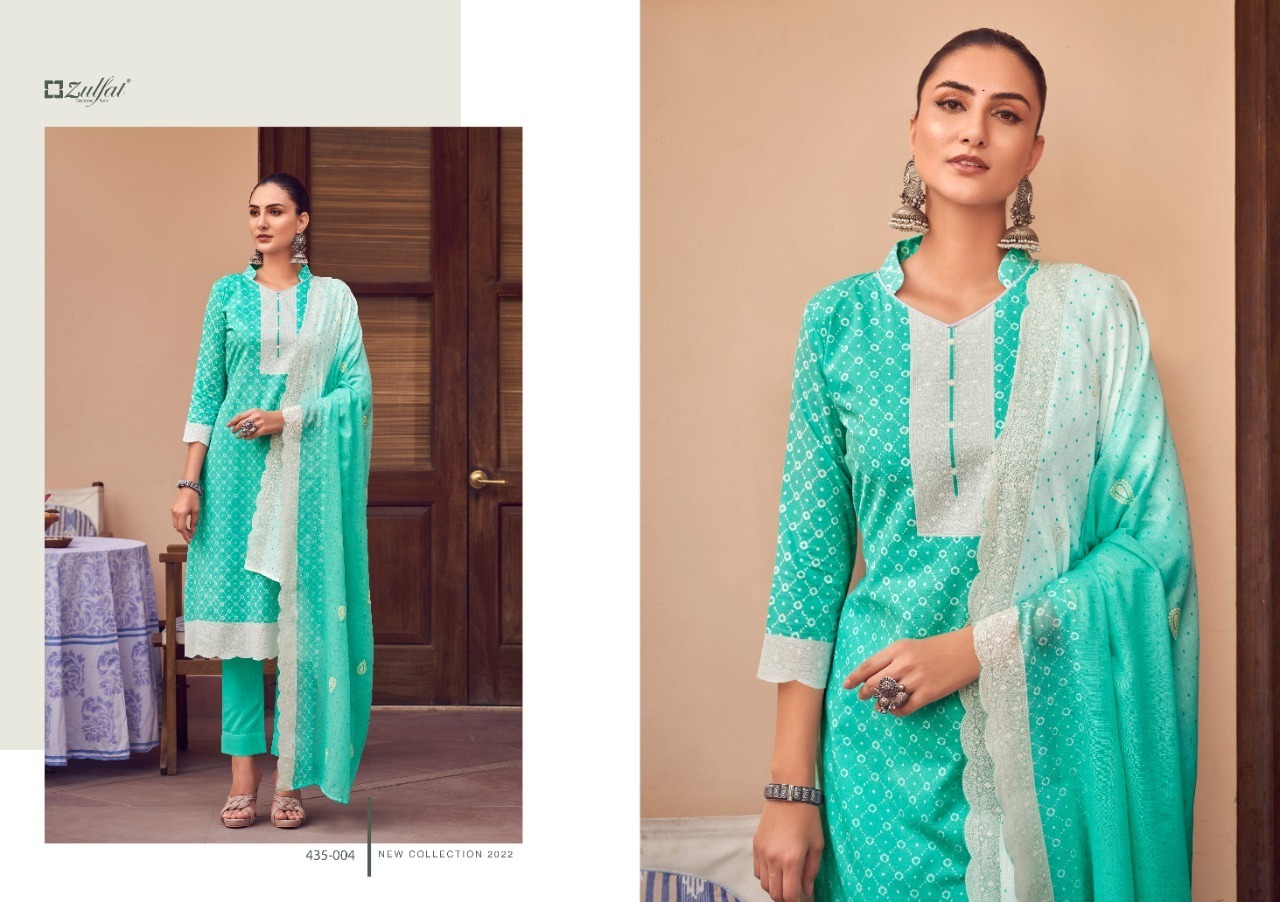 ZULFAT-DESIGNER-STUDIO-SAUMYA-435-SERIES-COTTON-SUITS-CATALOG-4