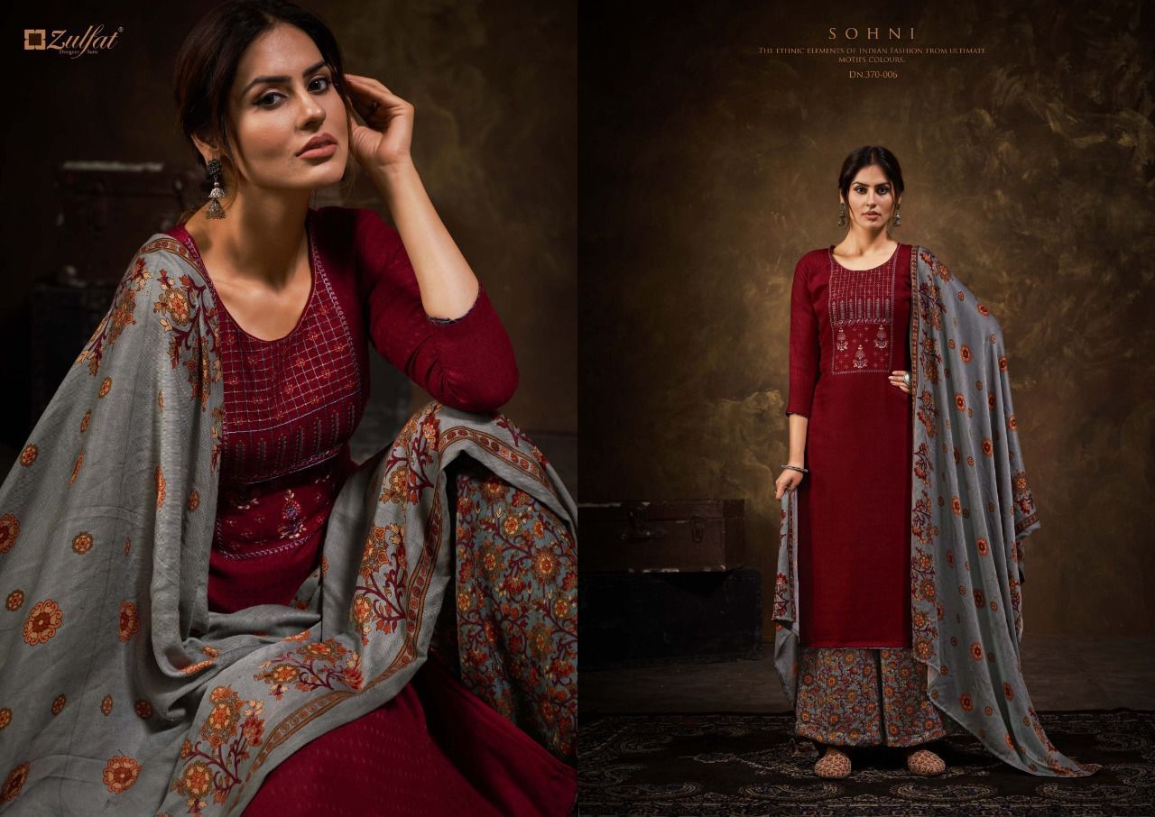 ZULFAT-SOHNI-001-TO-010-SERIES-PASHMINA-WOOLEN-SUITS-2