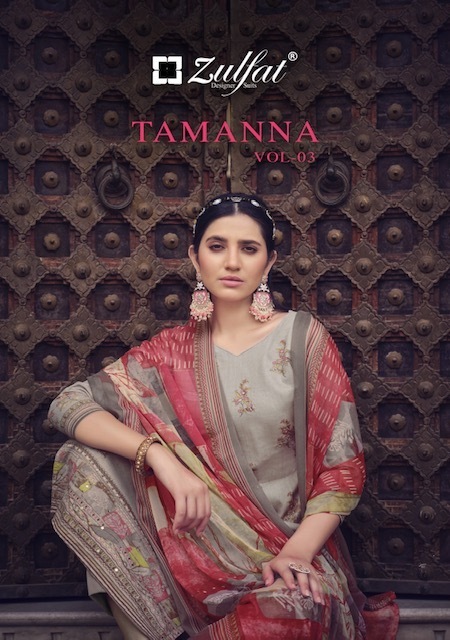 ZULFAT-TAMANNA-VOL-3-COTTON-DESIGNER-PRINT-UNSTITCH-SUITS-SURAT-1