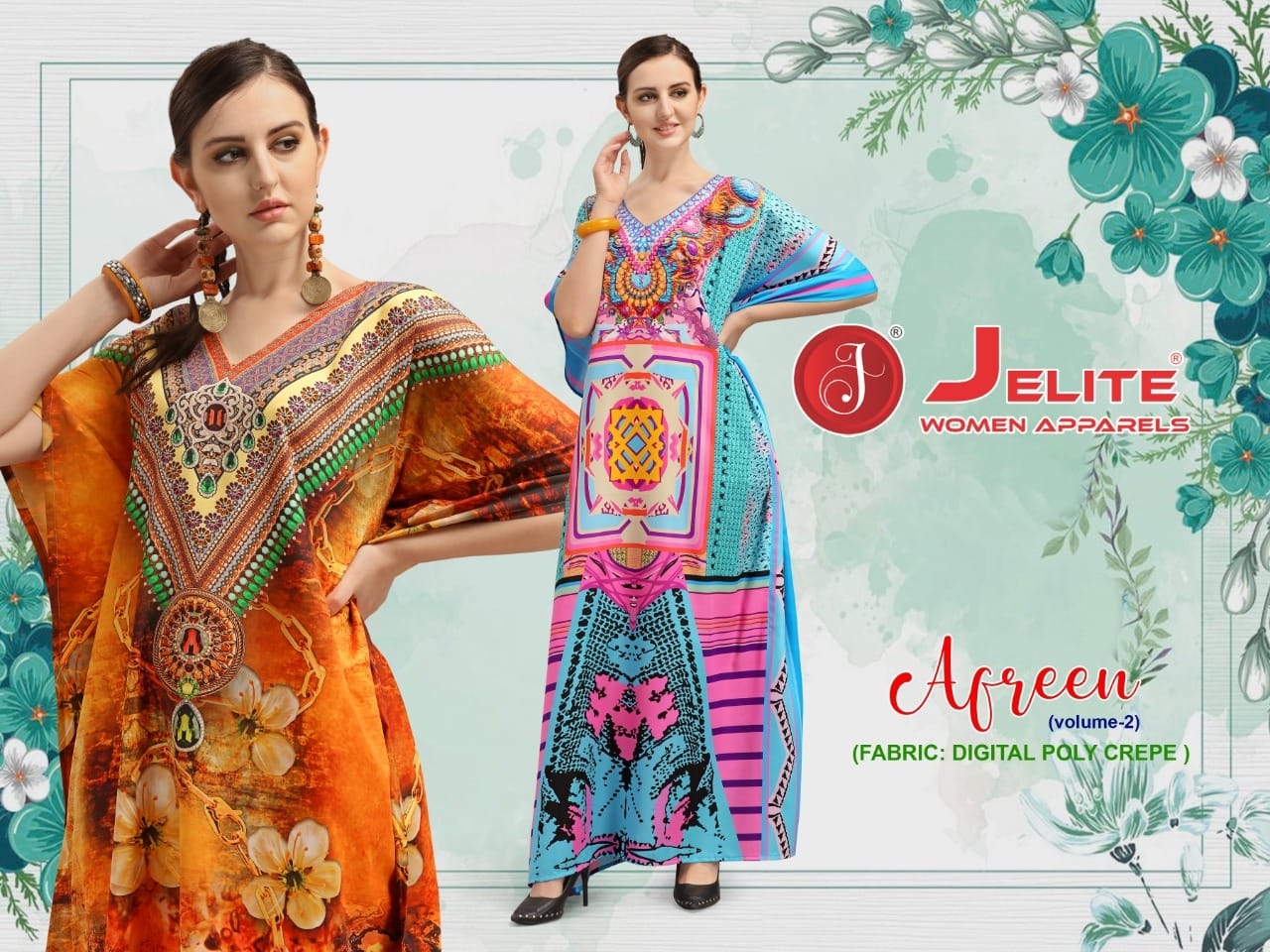 JELITE AFREEN VOL 2 KAFTANS WHOLESALER SURAT