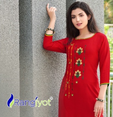 RANGJYOT SIANA VOL 1 RAYON EMBROIDERY KURTIES LATEST CATALOGUE