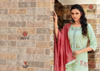 BAANVI KAVYA COTTON KURTI WITH PANT MANUFACTUR AT WHOLESALE