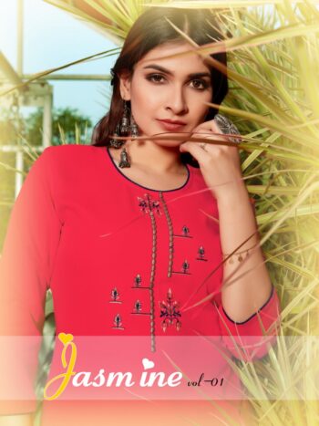 JASMINE VOL 1 HEAVY RAYON KURTI WHOLESALE SURAT
