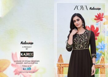KALAROOP ZOYA RAYON EMBROIDERY KURTIS