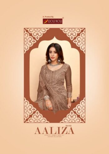 ROLI MOLI AALIZA VOL 2 PASHMINA SALWAR KAMEEZ DRESS MATERIALS WHOLESALER
