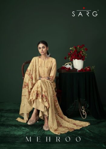 SAHIBA SARG MEHROO RUSSIAN SILK SALWAR KAMEEZ WHOLESALER