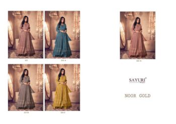 SAYURI DESIGNER NOOR GOLD REAL GEORGETTE SALWAR KAMEEZ WHOLESALER