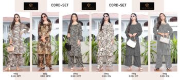 AALIZ PRINTS TURKISH CORD SETS WHOLESALE