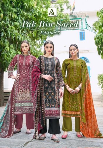 ALOK SUITS PAK BIN SAEED EDITION 3 WHOLESALE
