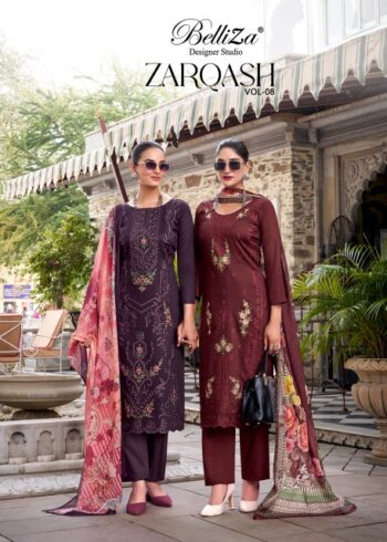 BELLIZA DESIGNER ZARQASH VOL 8 WHOLESALE