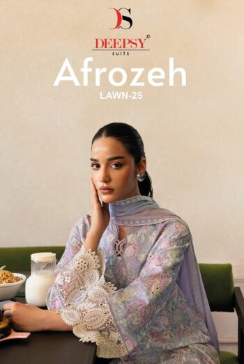 DEEPSY SUITS AFROZEH LAWN 25 WHOLESALE