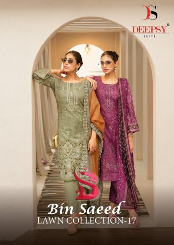 DEEPSY SUITS BIN SAEED VOL 17 WHOLESALE PRICE