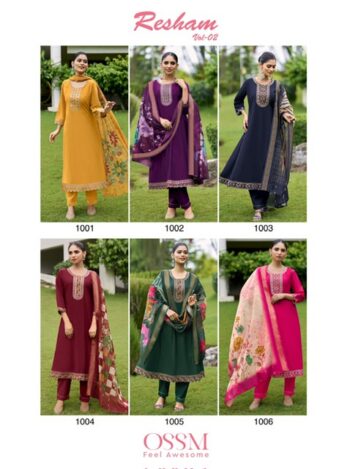 OSSM RESHAM VOL 2 KURTI WHOLESALER