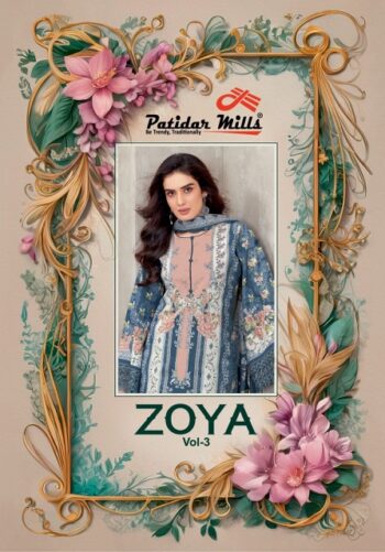 PATIDAR MILLS ZOYA VOL 3 WHOLESALE PRICE