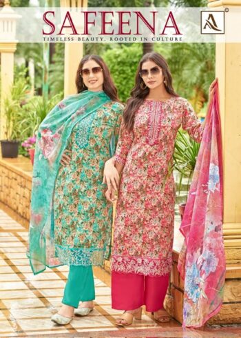 ALOK SUITS SAFEENA SALWAR KAMEEZ WHOLESALER