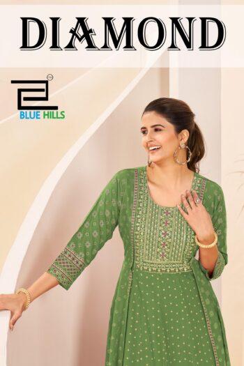 BLUE HILLS DIAMOND KURTI WHOLESALER SURAT