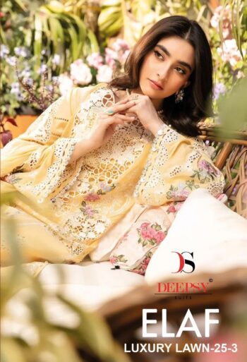 DEEPSY SUITS ELAF LUXURY LAWN 25-3 WHOLESALE