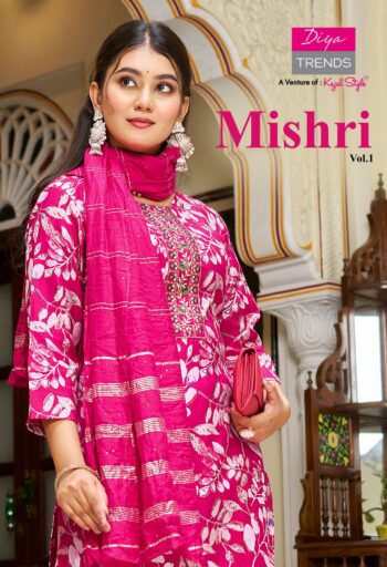 DIYA TRENDS MISHRI VOL 1 KURTI WHOLESALER