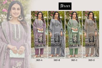 JIHAN 3821 PAKISTANI SUITS WHOLESALER