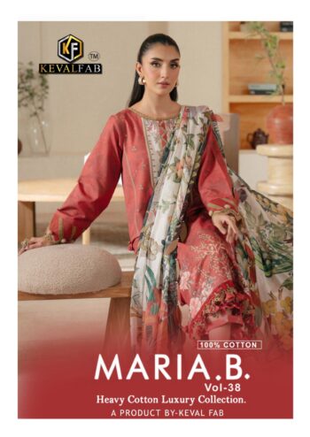 KEVAL FAB MARIA B VOL 38 WHOLESALE PRICE