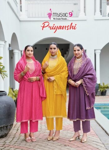 MYSTIC 9 PRIYANSHI VOL 1 READYMADE WHOLESALER