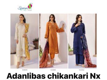SANIYA TRENDZ ADAN LIBAS CHIKANKARI NX 32