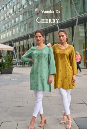 VAMIKA NX CHERRY KURTI WHOLESALER