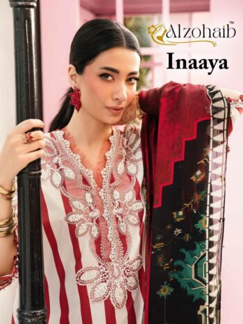 ALZOHAIB INAAYA COTTON PATCH WORK SUITS
