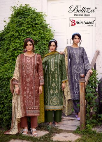 BELLIZA DESIGNER BIN SAEED VOL 9 WHOLESALE