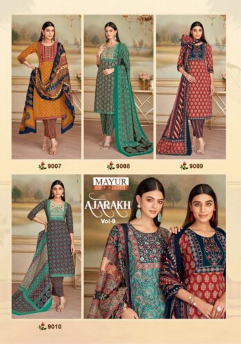 MAYUR CREATION AJARAKH VOL 9 WHOLESALE