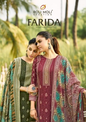 ROLI MOLI FARIDA PASHMINA SUITS WHOLESALER