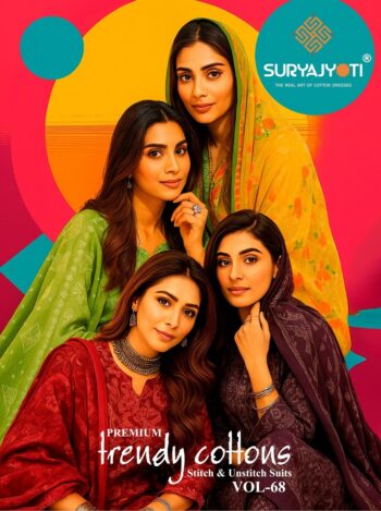 SURYAJYOTI TRENDY COTTON VOL 68 WHOLESALE