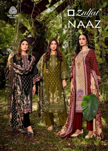 ZULFAT DESIGNER NAAZ PASHMINA SUITS