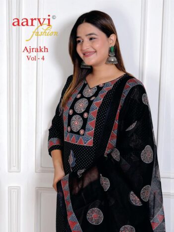 AARVI FASHION AJRAKH VOL 4 READYMADE
