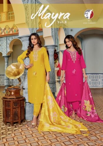 ANJU FABRICS MAYRA VOL 8 READYMADE KURTIS