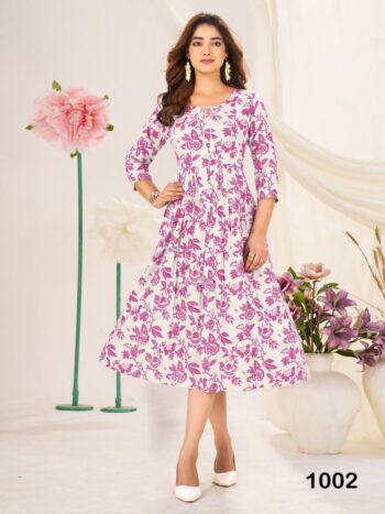 BLUE HILLS CLASSMATE RAYON READYMADE KURTIS