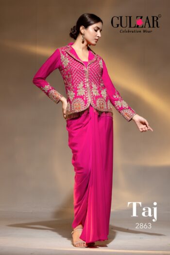 GULZAR TAJ D.NO 2861-2863 READYMADE GOWNS