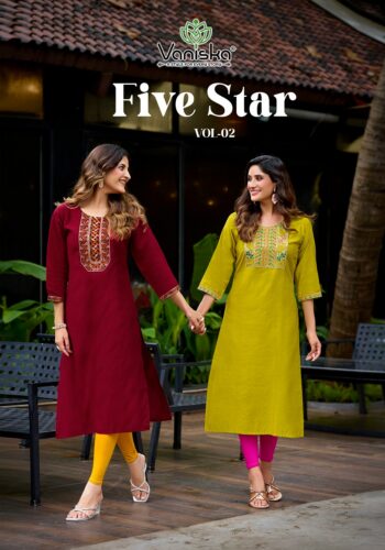 VANISKA FIVE STAR VOL 2 READYMADE KURTIS