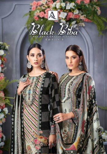 ALOK SUITS BLACK BIBA EDITION 5