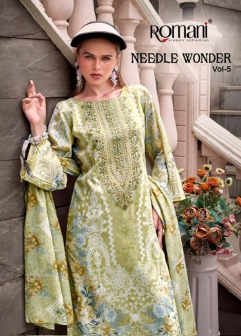 ROMANI NEEDLE WONDER VOL 5 PURE COTTON SUITS