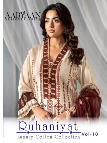 AABYAAN RUHANIYAT VOL 10 KARACHI SUITS WHOLESALER