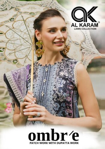 AL KARAM OMBRE KARACHI SUITS WHOLESALER