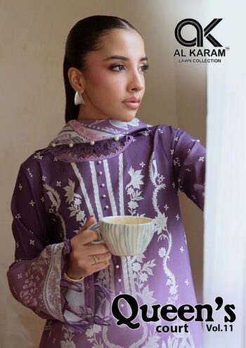 AL KARAM QUEENS COURT VOL 11 KARACHI SUITS