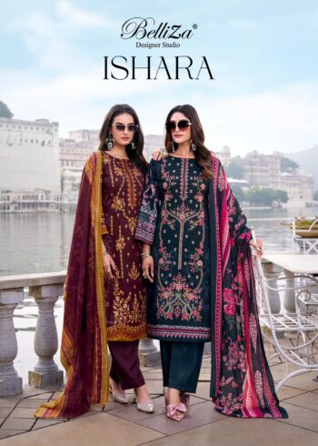 BELLIZA DESIGNER ISHARA COTTON SUITS WHOLESALER