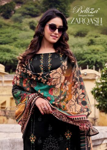 BELLIZA DESIGNER ZARQASH VOL 14 SALWAR KAMEEZ
