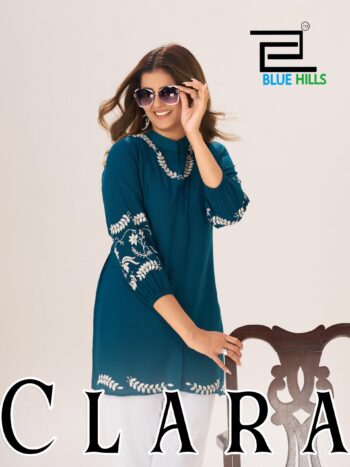 BLUE HILLS CLARA SHORT TOPS WHOLESALER