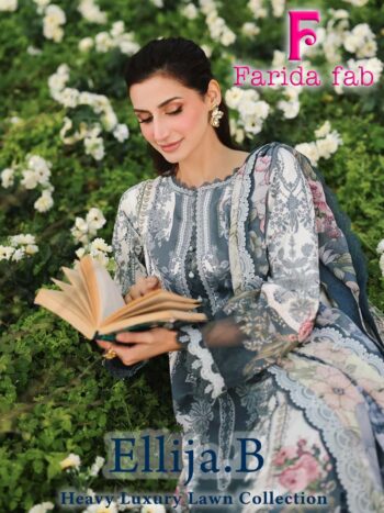 FARIDA FAB ELLIJA B KARACHI SUITS WHOLESALER